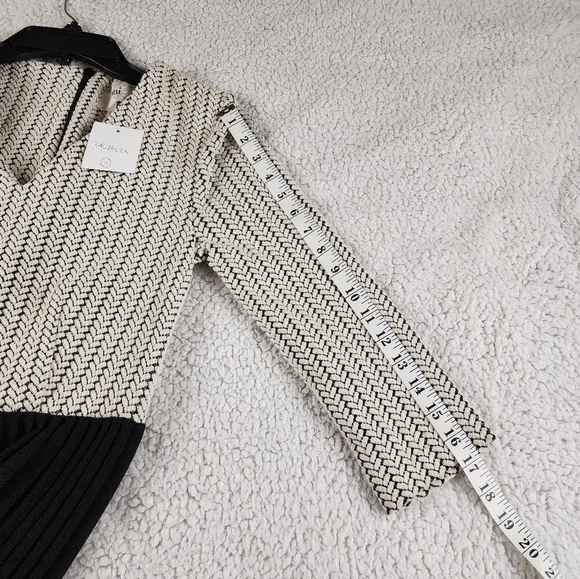Anthropologie Ganni NWT black and white Jacquard Jersey dress Size Small - Picture 5 of 8